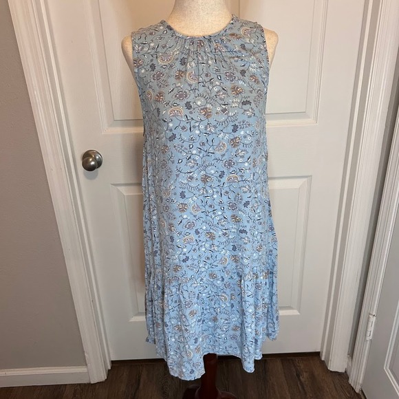 A.N.A. A New Approach Dresses & Skirts - A New Approach Womens Small Blue Floral Sleeveless Dress Casual Everyday